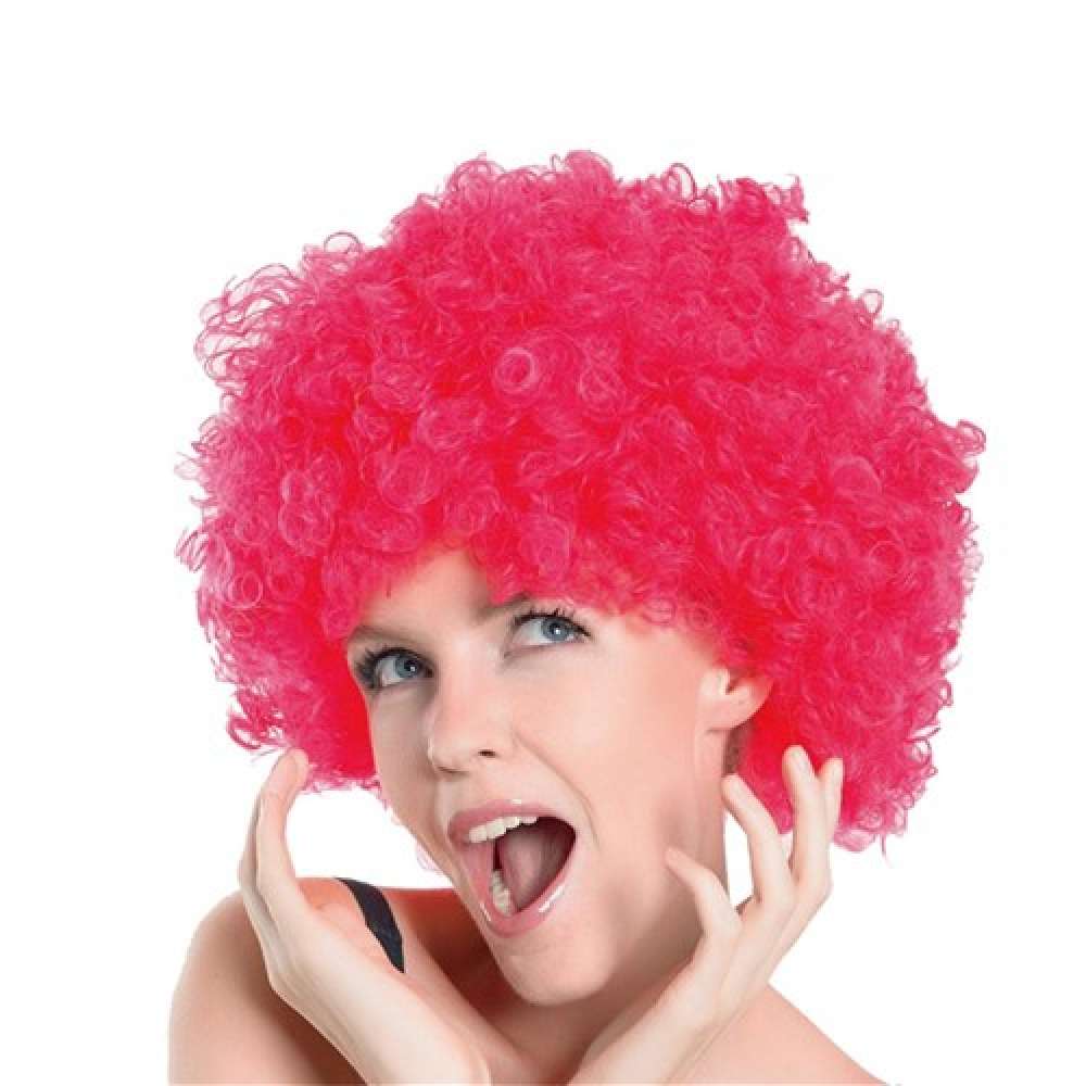View Party Wig Afro Pink