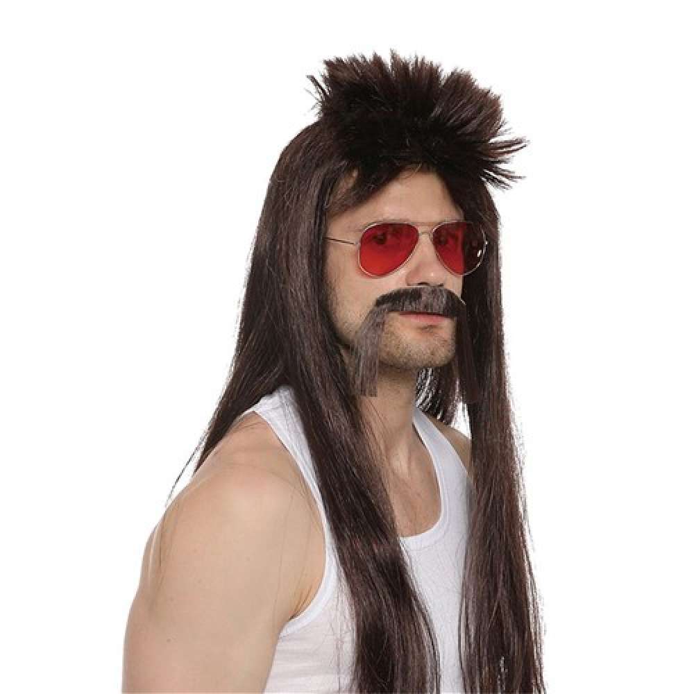 View Party Wig Trucker and Moustache