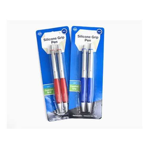View Pens 2pk Silicon Grip Blue