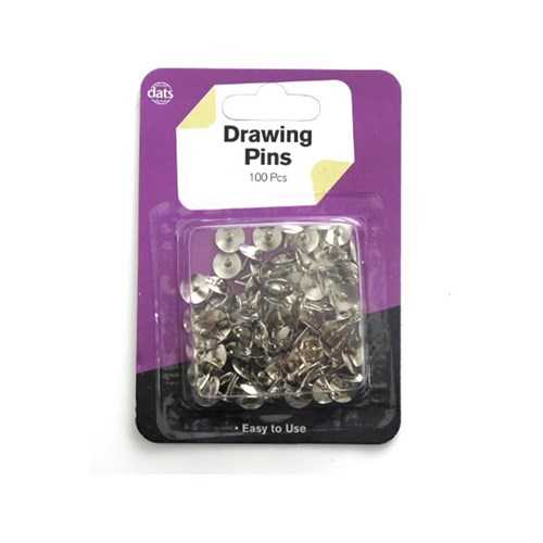 View Thumb Tacks 100pc Silver