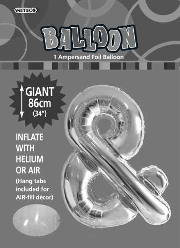 View Foil Balloon Letter & Silver