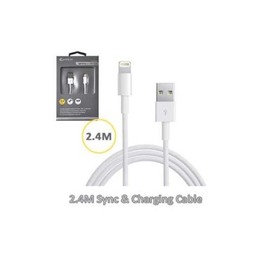 View Iphone 5 Charger USB Cable 2.4m