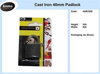 View Padlock 40mm Cast Iron