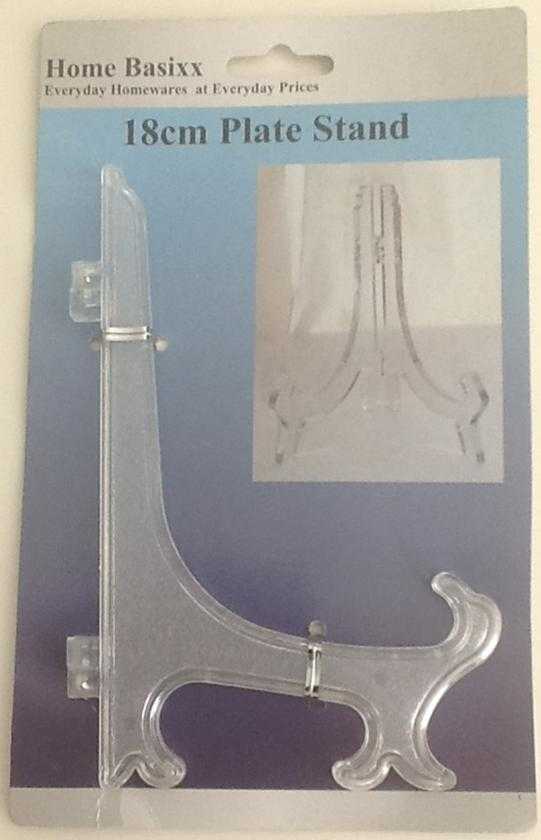 View Plate Stand Clear 18cm/7 Clear