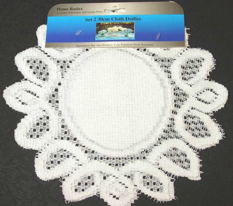 View Doilies Lace 2pk 20cm Round