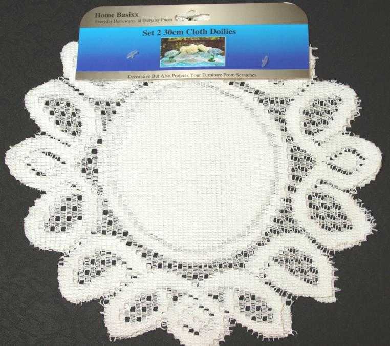 View Doilies Lace 2pk 30cm Round