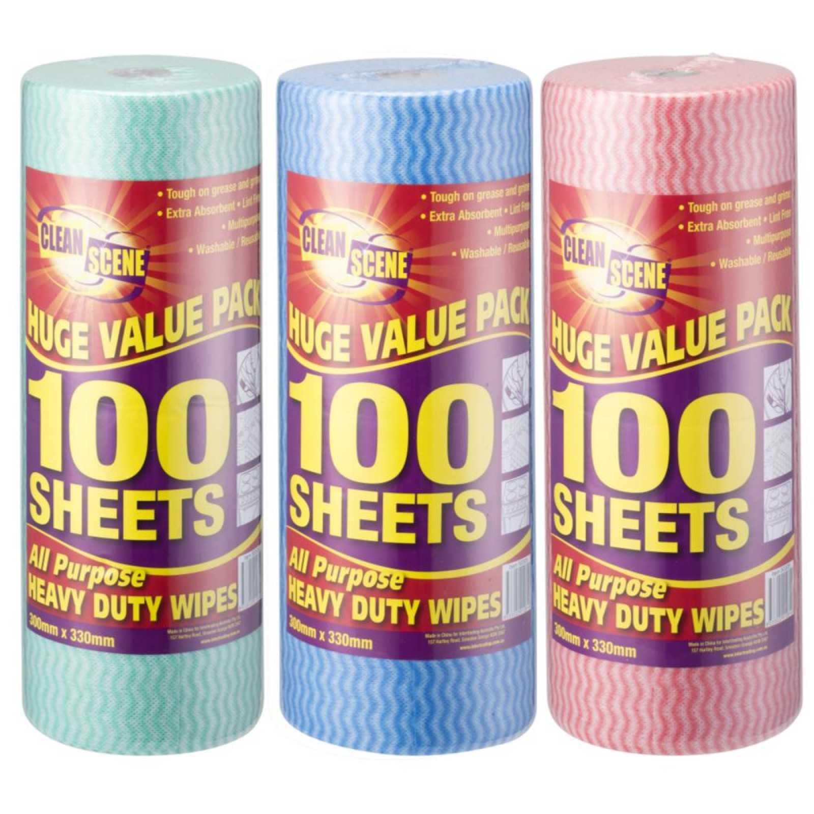 Cleaning Cloths Roll 100pk