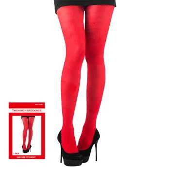 View Stockings Overknee Red