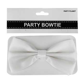 View Bow Tie Satin White