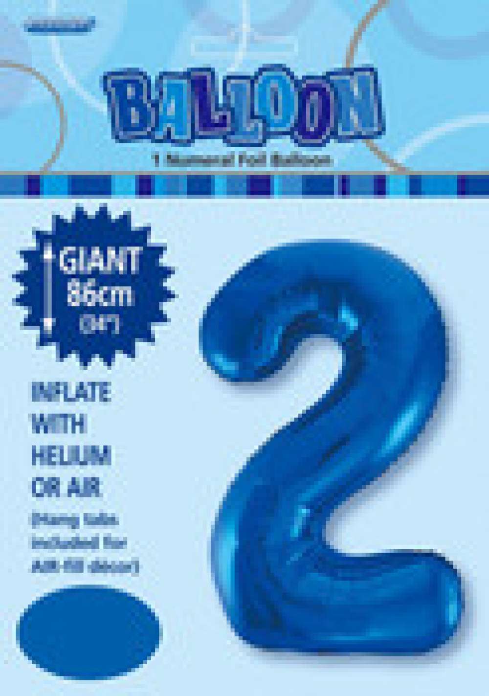 View Foil Balloon 34" Blue No. 2